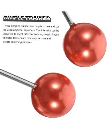 BELLIFFY 1 Pair Dimple Trainer Face Dimples Trainer Dimples Maker Facial Exerciser Face Dimples Shaper Trainer for Dimples Facial Tools Cheeks Clip Face Exerciser Tool Dimples Exerciser 4.30X2.50X0.80CM Red - Buy Online on GoSupps.com