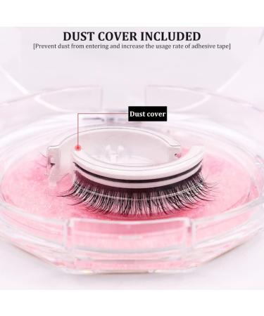 Reusable Self-Adhesive False Eyelashes 3D Makeup Lashes Eyelashes Easy To Put On Handmade False Eyelashes for Women and Girls Eye Makeup Tool 1Pair Style3 - Buy Online on GoSupps.com