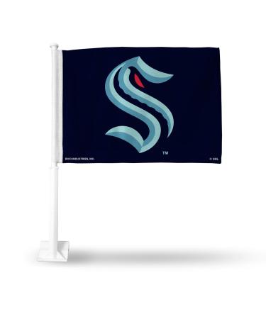 Rico Industries NHL Los Angeles Kings Alternate Double Sided Car Flag Seattle Kraken Standard