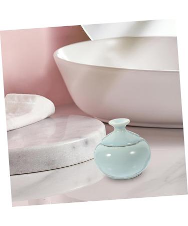 Healeved makeup jar lip balm holder ceramics skincare cosmetic sample containers 4.7x4.7cm Sky-blue - Buy Online on GoSupps.com