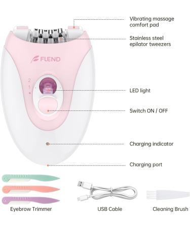Epilator Facial Epilator Electric Hair Epilator for Women Face Facial Hair Removal Painless Epilator for Women Face Bikini Hair Remover Epilator Hair Removal Armpit Bikini Body Leg Hair Remover Epilator-0703a - Buy Online on GoSupps.com