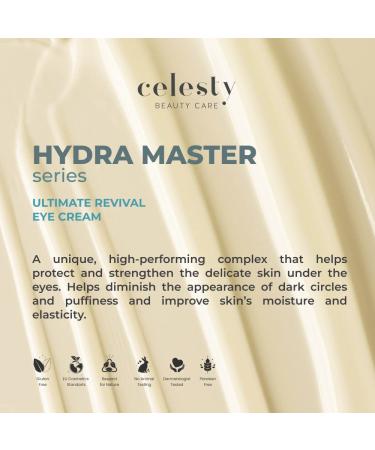 Celesty Beauty Care Eye Revival Cream Reduces Puffiness Dark Circles Anti-Aging Repair Cream with Peptides & Hyaluronic Acid Reduces Bags & Fine Lines Large 1 fl oz - Buy Online on GoSupps.com