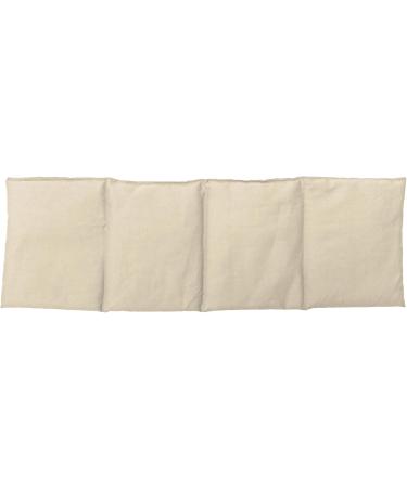 Shop 4-Chamber Grape Seed Pillow 20x60cm - Organic Fabric Heat & Grain Pillow for Natural Comfort | International Shipping - Buy Online on GoSupps.com