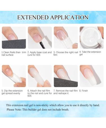 MIZHSE White Non-Stick Builder Gel for DIY Nail Extensions - Lamp Cure Required - Buy Online on GoSupps.com