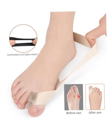 Toe Separators for Bunion Correction - 4Pcs Elastic & Breathable Toe Spacers - Portable Skin-Friendly Protector for Feet Size 40-45 - Buy Online on GoSupps.com