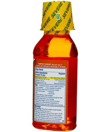 DayQuil Severe Cold and Flu Liquid - Fast Relief Formula - Buy Online on GoSupps.com
