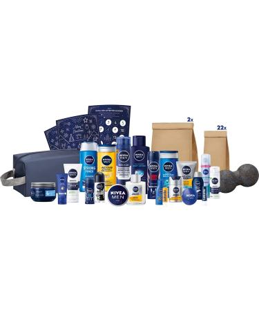 Nivea Men Advent Calendar 2021 | 24 Unique Pampering Moments | Perfect Christmas Care Set & Accessories for Advent Season - Buy Online on GoSupps.com