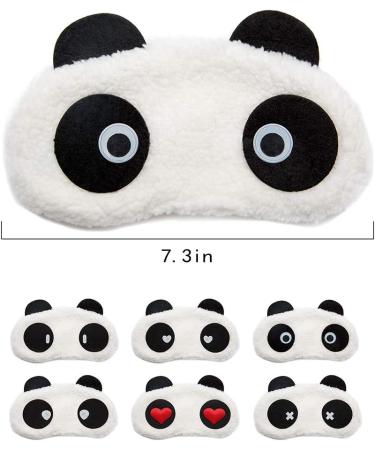 12 Pack Panda Sleep Masks - Soft Eyepatch with Elastic Strap for Relaxing Nap Cover - Buy Online on GoSupps.com