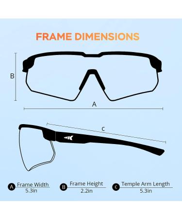 KastKing Hillsboro Polarized Sport Sunglasses | UV Protection | Ideal for Baseball, Cycling, Running | Black Frame, Orange Revo Lens - Buy Online on GoSupps.com