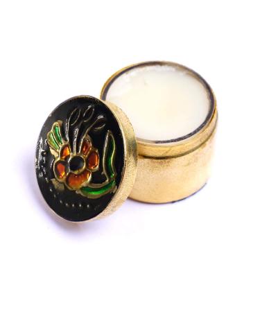 Natural Jasmine Fragrance Solid Perfume Mini Brass Jar 4gm (0.14 Ounce) Hand Made - Buy Online on GoSupps.com