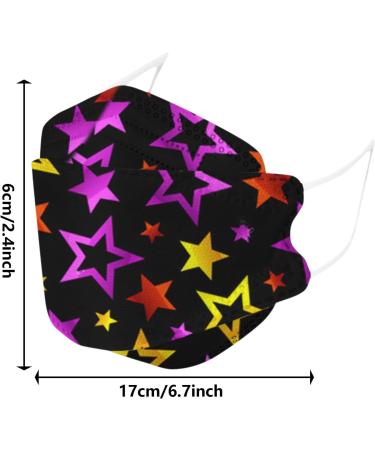 50 Pack Colorful Children's Face Masks - Fish Design 3D Protection Breathable 4-Layer Mouth & Nose Shield for Boys & Girls - Buy Online on GoSupps.com