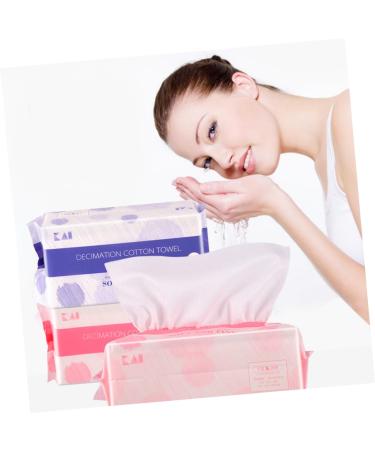 DOITOOL 2 Packs 100pcs Face Wash Towels - Soft Cotton Facial Cleaning Cloths for Exfoliating - Buy Internationally - Buy Online on GoSupps.com
