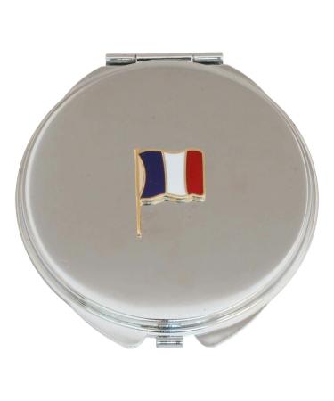French Flag Compact Mirror Handbag Gift With Free Engraving 484