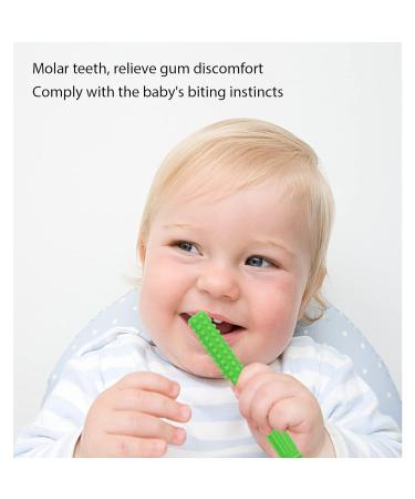 Flexible Soft Silicone Teething Tube for Home - Green Hollow Teething Toy - Buy Online on GoSupps.com