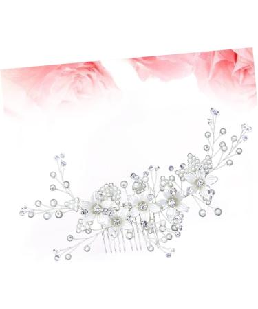 DOITOOL Prom Headpiece Bridal Hair Clip Bridal Headpiece Wedding Bridal Hair Comb Bride Hair Clip Wedding Headpiece Bride Insert Comb Women Hairpin Bridesmaid Pearl - Buy Online on GoSupps.com