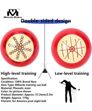 Miracle Maker Billiards Cue Ball Training Artifact for American Eight Ball + 2 Gloves - Buy Online on GoSupps.com