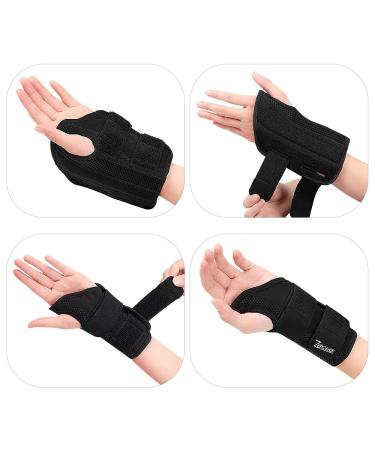 ZEPOHCK Adjustable Wrist Brace for Tendonitis & Arthritis Relief | Left Hand Large Support Splint - Ideal for Men & Women - Buy Online on GoSupps.com
