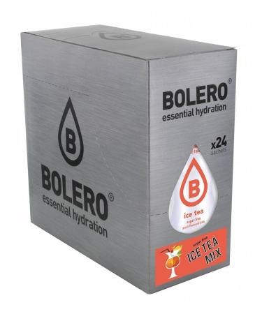 Bolero Ice Tea Mix |24x8g i refreshing sugar -free beverage powder sweetened with stevia |Suitable for diabetics |Iced lemon iced tea peach iced tea maracuja ice tea mix 24x8g 9 g (24 Pack)