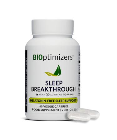 BIOptimizers Sleep Breakthrough Capsules - Natural Support Supplement | Calming Relief Aid for Adults | Non-Habit Forming | 60 Capsules