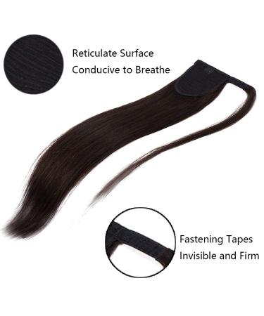 Premium 40cm Dark Brown Pference Clip-in Ponytail Hair Extension - Real Soft Braid 80g #02 - Buy Online on GoSupps.com