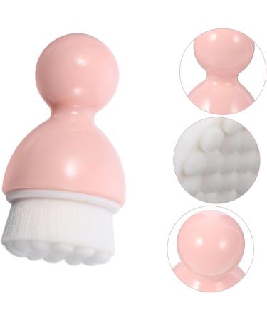 Ipetboom 1pc Cleansing Brush Mineral Powder Foundation Face Skin Brush Portable Makeup Brush Blackhead Scrubber Brush Handheld Facial Brush The Face Pink Plastic Abs Washbasin - Buy Online on GoSupps.com