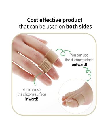 FOLAX Silicone Toe & Finger Tube Protectors (M) - Cuttable Toe & Finger Sleeves - Buy Online on GoSupps.com