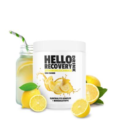 Hello recovery - electrolyte powder - electrolyte without sugar - isotonic beverage powder lemon - pre or post workout/hangover recovery drink 1 piece (160 g) - Buy Online on GoSupps.com