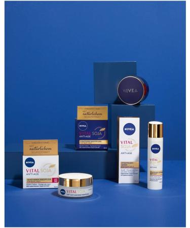 NIVEA Vital Firming Night Care - Moisturizing cream with natural soy extract - Restorative care during the night - Buy Online on GoSupps.com