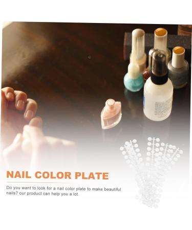 DOITOOL 8 Sets Nail Display Board Mini Nail Display Round Nail Color Plates Nail Color Display Chart Nail Tip Color Plate Nail Art Display Chart Nail Sticks 3d Plastic Template Manicure - Buy Online on GoSupps.com