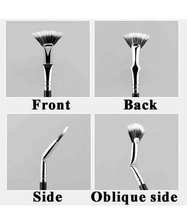 Eyelash Fan Brush Fan Eye Black Brush Eyelash Makeup Tools Eye Black Bow Fan Brush Eyeshadow Brush Makeup Brush Portable Folding Brush - Buy Online on GoSupps.com