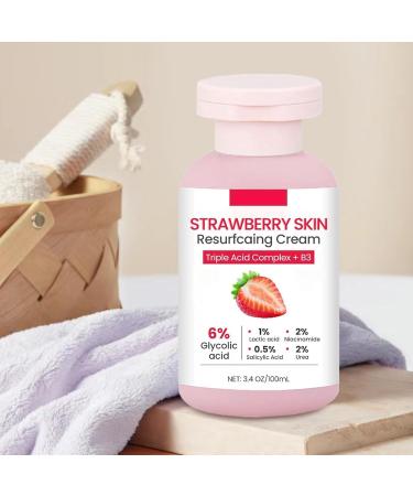  G n rique Strawberry Skin Lotion | 100ml Body Scrub Strawberry Skin Cream For Legs | Softening Moisturizing Body Lotion For Chicken Neck Arms Legs Face Travel - Buy Online on GoSupps.com