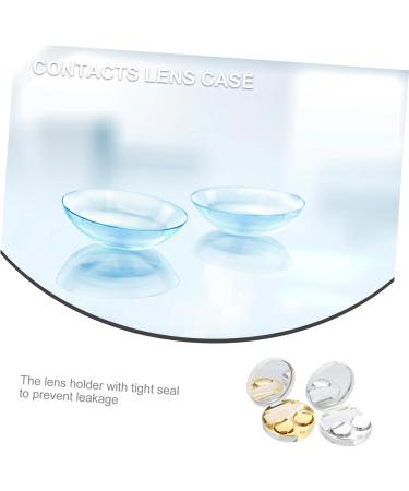 Buy Healvian 2 Sets Double Box Glasses Case | Contact Lens Bag with Mirror & Film | Eye Care & Makeup Container - Buy Online on GoSupps.com