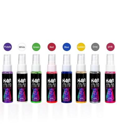 Temporary Hair Color Spray Timesave DIY Hair Color Spray Hair Spray Instant Hair Color for All Hair Types Fast-Drying Hair Coloring Spray for Party Hollowen Cosplay (white one size) (Yellow) - Buy Online on GoSupps.com