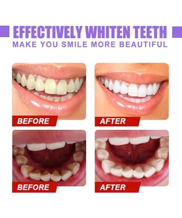 2PCS V34 Colour Corrector Purple Toothpaste for Teeth Whitening and Cleaning - Buy Online on GoSupps.com