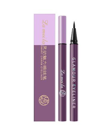 Liquid Eyeliner Brush Tip - Waterproof Quick Drying Smudge Resistant Fine Tip Makeup Eyeliner for Women Long Lasting Wear Eyeliner Beginner Friendly Fast Drying Cosmetics