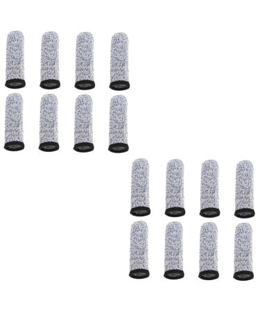 Healeved 8 Pairs Cut Resistant Gloves Thumb Protector Carving Finger Thimble Finger Cots Fingers Support Carving Finger Guards Finger Protective Guards Cut Protective Tool Thumb Guards