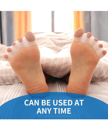 Niupiour Silicone Gel Toe Spacers - Bunion Corrector 6-Pack for Men and Women - Toe Separators for Pedicure and Foot Pain Relief - Buy Online on GoSupps.com