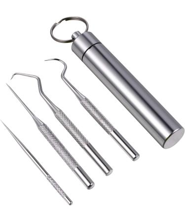 Heallily 5 TLG Dental Care Set - Tartar Remover Toothpick Hand Chisel & Cleaner with Box | Portable Oral Hygiene for Travel & Camping - Buy Online on GoSupps.com