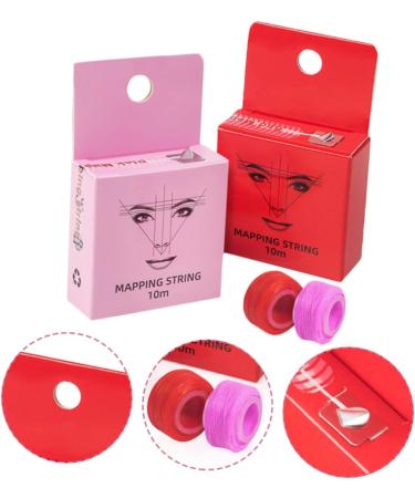 Beatifufu Eyebrow Ruler 2boxes Line Tool Wire Mapping Locating Supply Drawing Embroidered Ruler Manual Practical - Buy Online on GoSupps.com