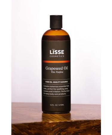 Lisse 100% Pure Grapeseed Oil - Batch Tested & Third-Party Verified - For All Skin Types - Buy Online on GoSupps.com