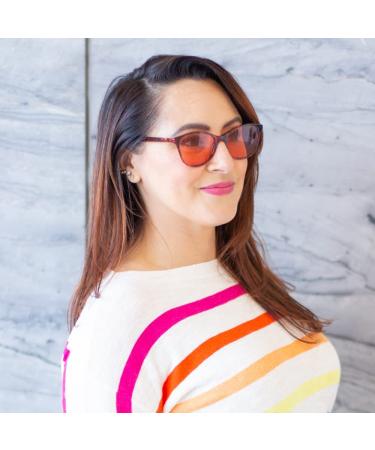 TheraSpecs Audrey Crimson Red Indoor Blue Light Glasses - Shop Now - Buy Online on GoSupps.com