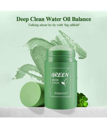 Morelucky Green Tea Stick for Face - 2 Pack | Moisturizing, Oil Control, Deep Pore Cleansing | Natural Purifying Clay Mask for Men & Women - Buy Online on GoSupps.com