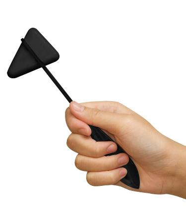 DEXSUR Taylor Tomahawk Percussion Hammer for Accurate Reflex Testing - Tapered Handle with PVC Bumper, Chrome Plated Handle - 8 Length Stainless Steel - Black - Buy Online on GoSupps.com