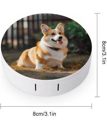 Dog Corgi Print Contact Lens Case - Travel & Care Box for Stylish Lens Storage - Buy Online on GoSupps.com