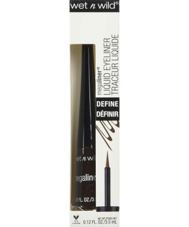Wet n Wild MegaLiner Liquid Eyeliner in Dark Brown - Long-Lasting Formula - Buy Online on GoSupps.com