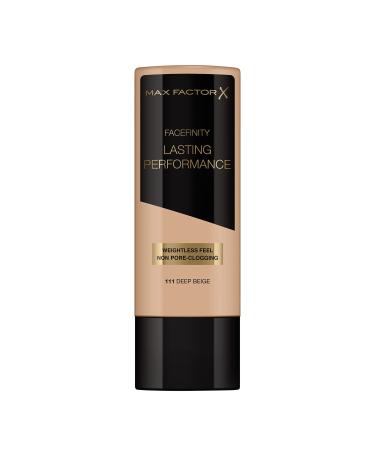 Max Factor Performance Long Foundation-# 111 Deep Beige for Women-35Ml
