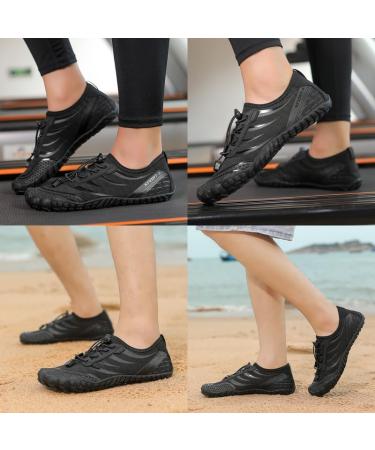 Ziitop Barefoot Shoes for Men & Women | Fast-Dry Water Shoes for Beach Pool & Surfing | Unisex Aquasocks in Black (EU 36-46) - Buy Online on GoSupps.com
