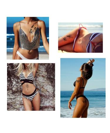 Realistic 52 Sheet Temporary Tattoos for Men & Women - Waterproof and Long Lasting Black Tattoo Stickers - Body Art for Face, Hand, Arm, Neck, and Leg - Buy Online on GoSupps.com