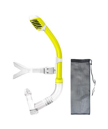 Uniswim Kids Snorkel for Swimming with Rotate Function for Boys Girls, Child Training Swimming Front Snorkel Lap Swimming Yellow