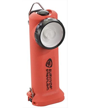 Streamlight 90540 Survivor 175 Lumen LED Right Angle Flashlight, Alkaline Model, Orange Orange Alkaline Model Flashlight